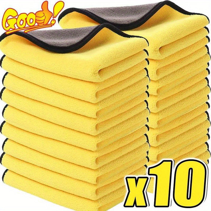 Microfiber 3/5/10pcs Absorbent Car Cloth - Wash Towel Rag Dry Cleaning Cloth Auto Detailing