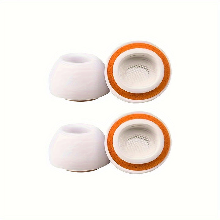 Cotton Earbud Tips for AirPods Pro 1st and 2nd Generation - Upgraded Memory Foam Ear Cushions, Enhanced Noise Cancellation, Comfortable Fit, 2 Pairs Replacement Earbud Covers