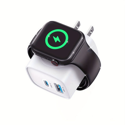 20W For Apple Watch Charger, Multiport PD Fast Charger Block Brick Cube, USB C Wall Power Adapter For IPhone 11/12/13/14/15/Pro Max, XS/XR/X, Ipad Pro