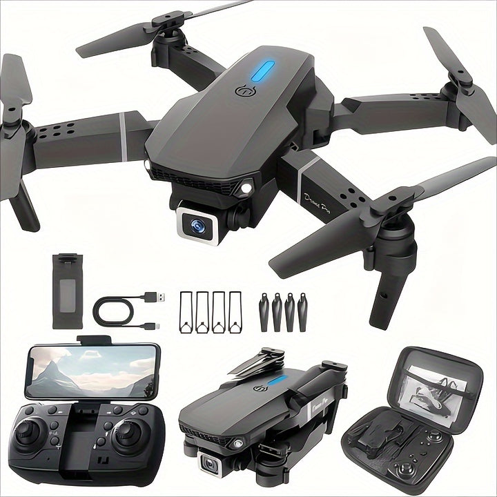[Dual Cameras Foldable Drone] 2 Batteries Foldable RC Drones With Dual Cameras, Brushless Motors, Optical Flow Positioning, Smart Follow, Indoor And Outdoor Discount Drones, Beginner Gift, Easter Gifts, 1 Battery