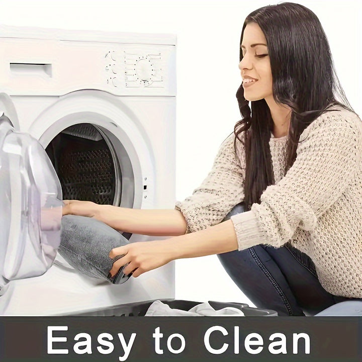 Coral Fleece Bath Rug, Non-Slip PVC Backing, Machine Washable, Low Pile, Flat Woven, Oblong Shape, 450gsm - Soft Comfort Bathroom Mat with Excellent Absorbency