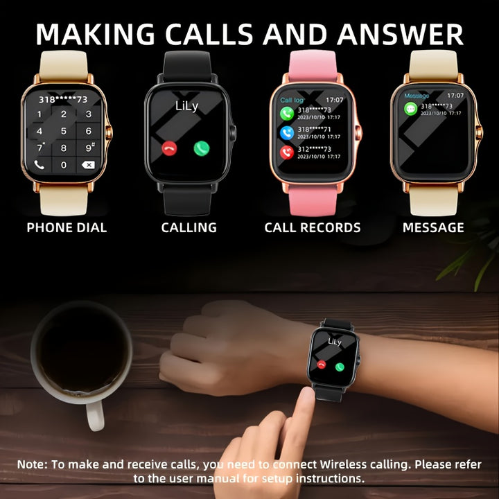 A New Large-screen Smartwatch, Compatible with Android/iPhone, Featuring HD Voice Calls, Multiple Sports Modes