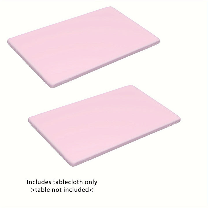 [4ft/6ft Foldable Tablecloth] 1pc Washable Rectangular Tablecloth for Outdoor Parties and Camping - Foldable, Elastic, and Fitted - 4ft/6ft Size - Durable Polyester Fabric for Home Decor