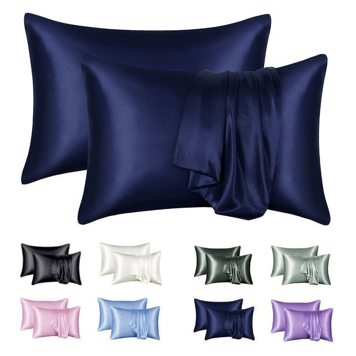1 Pair Solid Color Simulation Color Ding Pillowcase Home Bedding Envelope Pillow