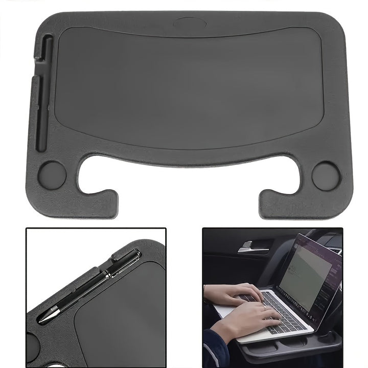 [Portable Table] Car Steering Wheel Tray - Multifunction Portable Table - Perfect for Eating, Working & Storing in Most Cars