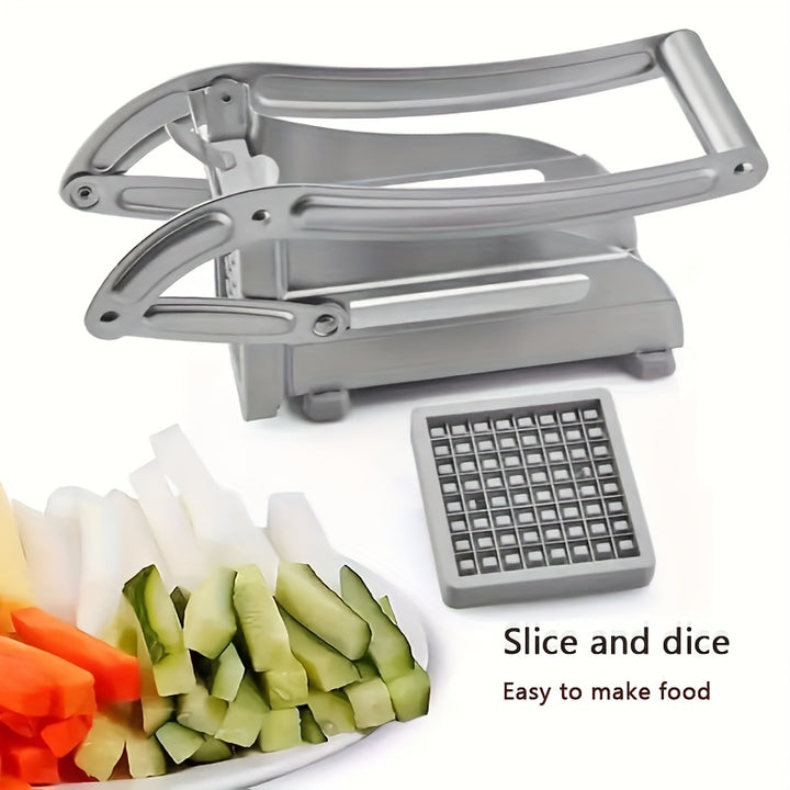 1pc Stainless Steel Fruit Cutter, Vegetable Cutter, French Fry Cutter, Potato Slicer, Vegetable Chopper, Onion Chopper, Food Chopper, Kitchen Stuff, Kitchen Gadgets, Kitchen Accessories