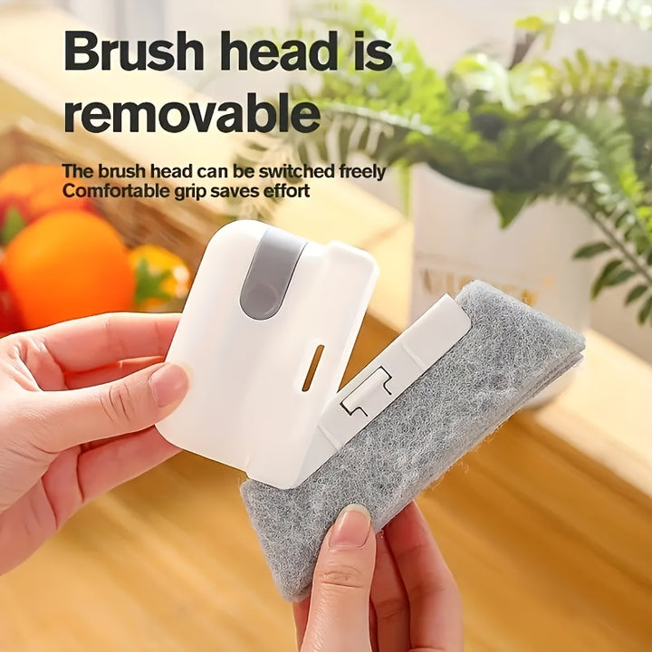 [Small Cleaning Brush for Windows] Universal Window Rail Cleaning Brush, Easy To Clean Small Gaps And Frames, Kitchen Counter Top Cleaning Tool