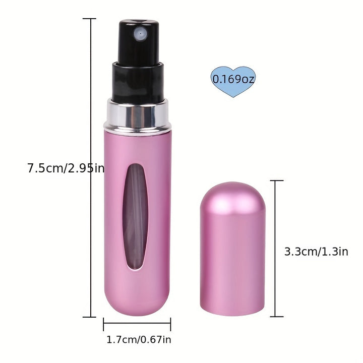 Compact And Refillable Perfume Spray Bottle - Perfect For Traveling