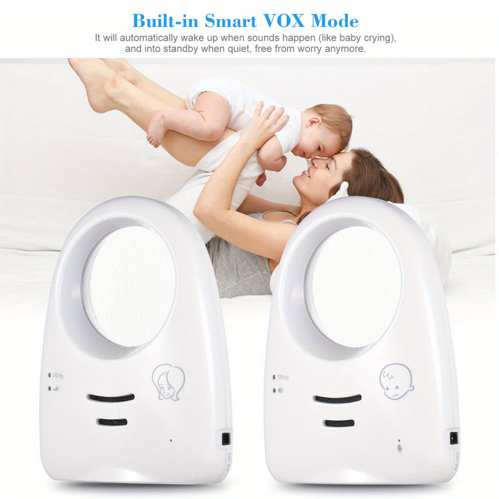 TOMSHOO Crystal Clear Youngsters Monitor - Portable 2.4GHz Wireless Audio with One-Way Talk, Sensitive Cry Detection