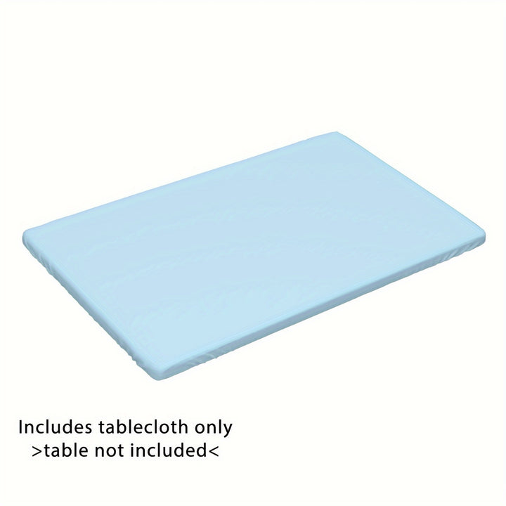 [4ft/6ft Foldable Tablecloth] 1pc Washable Rectangular Tablecloth for Outdoor Parties and Camping - Foldable, Elastic, and Fitted - 4ft/6ft Size - Durable Polyester Fabric for Home Decor