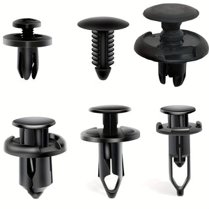 200pcs Car Fixing Clip 6mm7mm8mm9mm10mm Universal Six Types Of Mixed for Toyota for Ford for GM for Honda Bumper Push Rivet Auto Parts Removal Tools