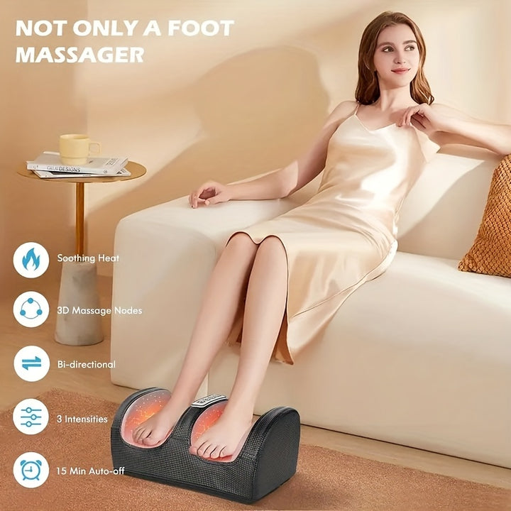 [Appareil de Massage des Pieds Chaleur Relaxante] Appareil de Massage des Pieds Pour la Circulation et la Détente - Appareil de Massage des Pieds Pour la Détente Avec Chaleur - Cadeau de Fête des Pères Cadeau de Fête des Mères