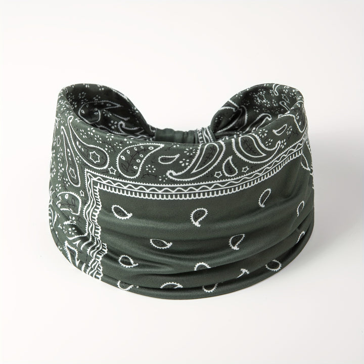 Boho Headbands For Women Fashion Stretch Wide Hair Bands Knot Turban Head Bands Yoga Running Sweatband Elastic Headband Stylish Wrap Headbands Hair Accessories For Teen