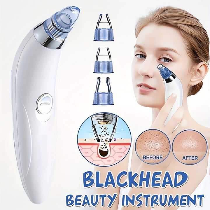 Blackhead Vacuum Remover, Powerful Portable Facial Pore Cleaner With 4 Probes, Remove Blackhead In Gentle And Safe Way