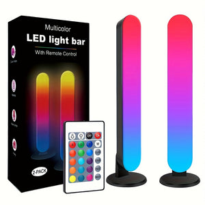 Strisce LED RGB Smart con telecomando IR a 24 tasti - Alimentate tramite USB, batteria a pulsante non ricaricabile, ideali per giochi, retroilluminazione ambientale per TV e decorazioni per feste, lampada da scrivania, stanza, sincronizzazione musicale.