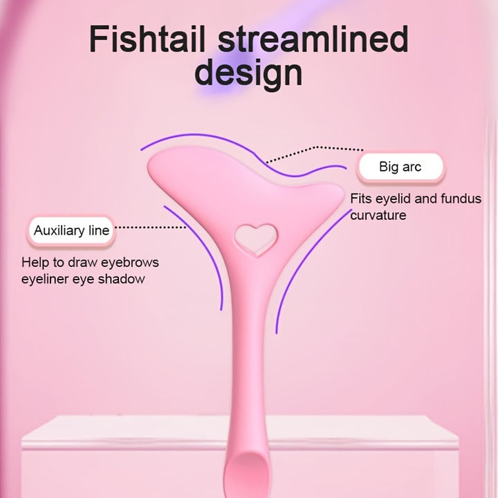 Silicone Eyeliner Stencils - Wing Tips, Mascara, Lipstick, Cream Mask Applicator - Makeup Beauty Tool for Perfect Application