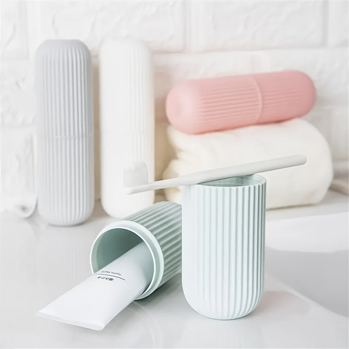 1pcs Portable Travel Toothbrush Storage Container Box, Gargle Cup, Toothpaste Holder, Toothbrush Carrying Box, Toothbrush Travel Containers