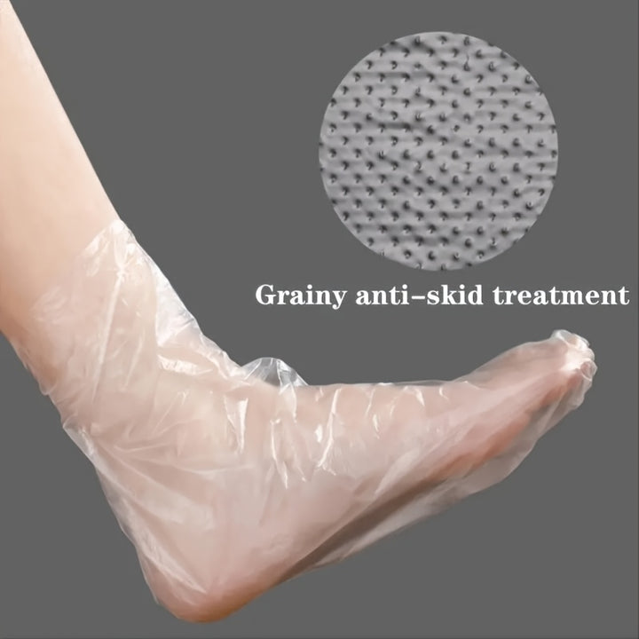 100 Moisturizing Foot Masks - Disposable, Soft And Comfortable, Suitable For Daily Use | Nourishing Ingredients, Smooth Foot Care