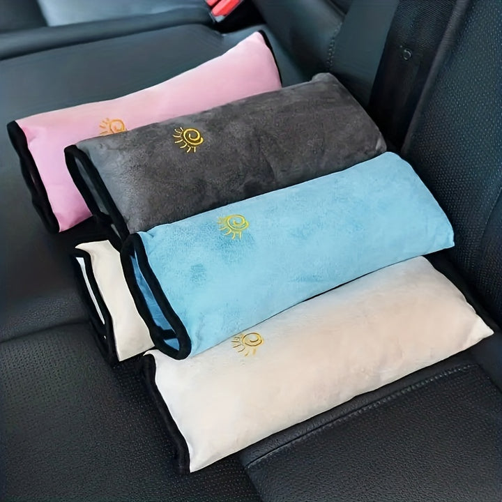 Plush Seat Belt Shoulder Cover - Car Interior Accessories - Soft, Lengthened, and Thickened Safety Belt Holder with Cute Design