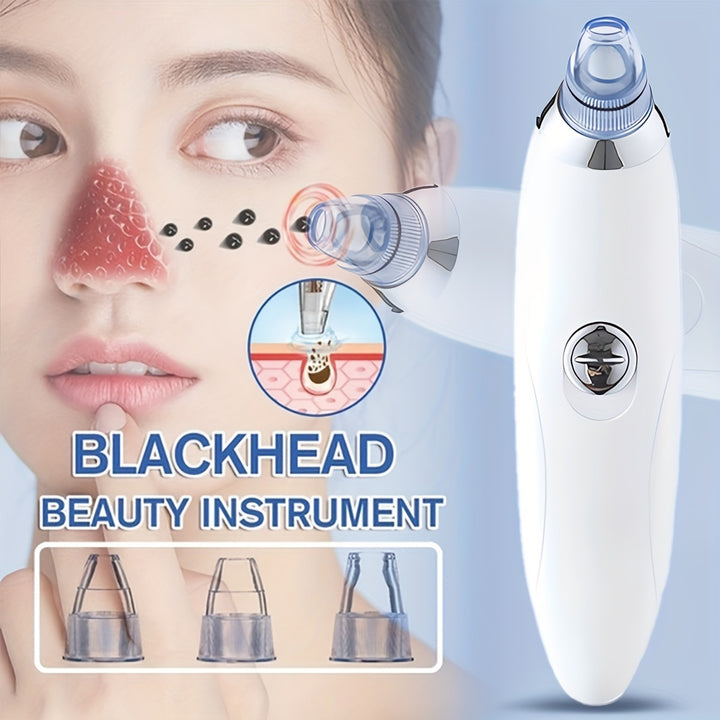 Blackhead Vacuum Remover, Powerful Portable Facial Pore Cleaner With 4 Probes, Remove Blackhead In Gentle And Safe Way