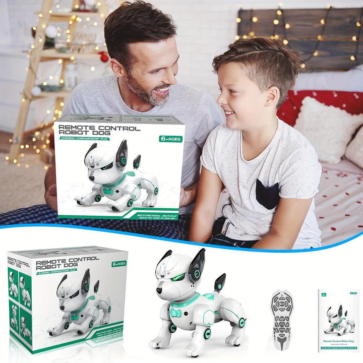 Perro Robot Inteligente, Perro Acrobático Electrónico, Programación Inteligente de Diálogo, Juguetes de Compañía, Robot de Inteligencia Artificial para Jóvenes. Regalo de San Valentín Regalo de Cumpleaños para Jóvenes