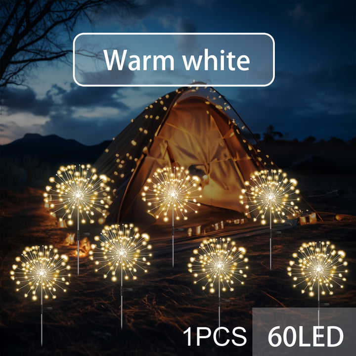 8 Modes Solar LED Smart Outdoor Lighting, Solar Holiday Decorative Lights for Patios, Gardens, Pathways & Villas
