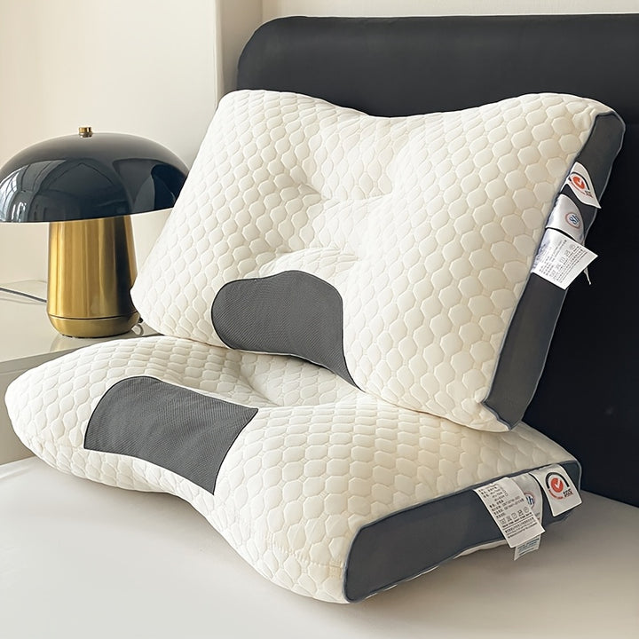 [Soft Massage Pillow] Soft Adjustable Ergonomic Knitted Massage Neck Pillow For Sleeping - Orthopedic Contour Support Pillow, High Quality Pillow Core, Removable Cove