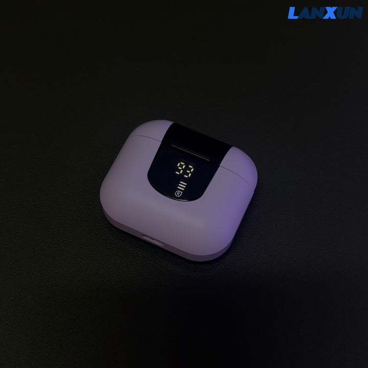 LAN XUN Wireless Headphones, Wireless 5.3 Earbuds, 13mm Speaker, 30H Playtime, Type-C Fast Charging Box, Stereo Wireless In-Ear Headset
