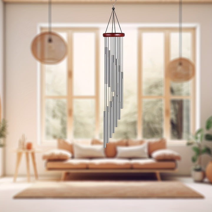 Outdoor Sympathy Wind Chimes, Equipped With 12 Aluminum-golden Tubes And Hooks, Used For Home, Patio, Garden, Outdoor Memorial Gift Decoration.