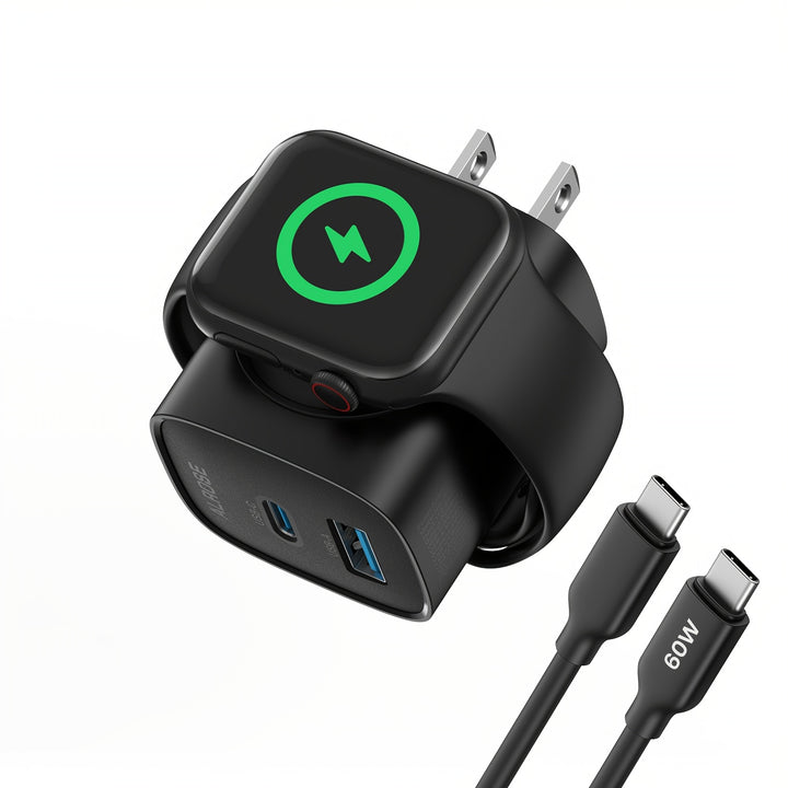 20W For Apple Watch Charger, Multiport PD Fast Charger Block Brick Cube, USB C Wall Power Adapter For IPhone 11/12/13/14/15/Pro Max, XS/XR/X, Ipad Pro