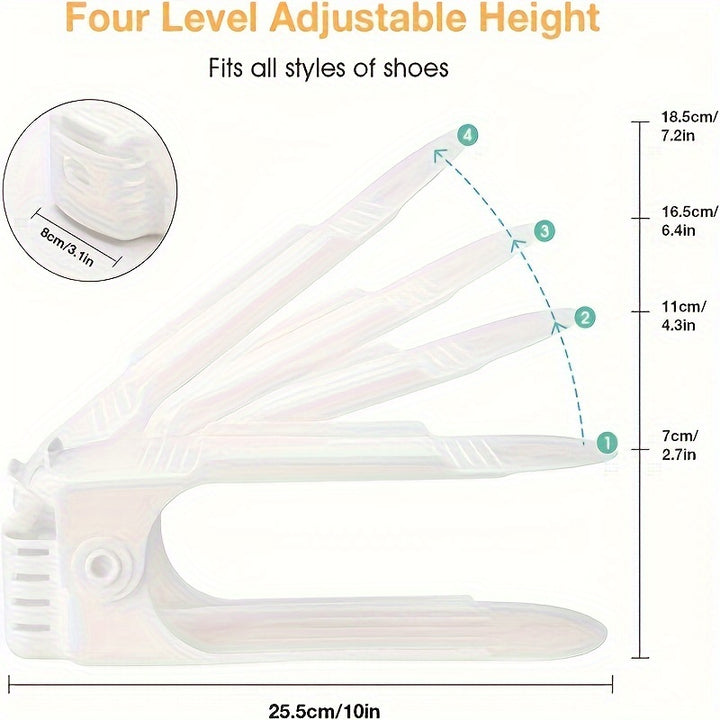 Adjustable Shoe Height Shoe Cabinet Saves Space, a Great Tool for Organizing Shoes at Home, Easy to Fold Shoe Rack for Indoor Use., Entryway Organizer | Pastel Shoe Holder | Lightweight Storage Solution, Shoe Storage Organize