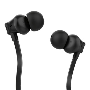 WGYP-028B Cuffie In-Ear Ergonomiche - Cavo Piatto Antitangle, Suono Dinamico Cristallino con Bassi Potenziati, Jack da 3,5 mm, Eartips S/M/L per Samsung, Android e Altro - Vestibilità Confortevole per Skateboard e Jogging, Cuffie Cablate