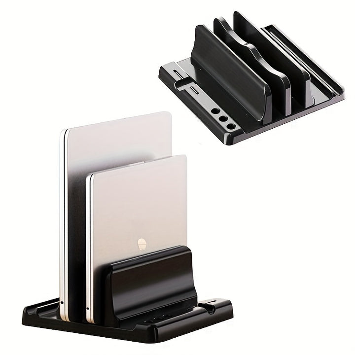 Laptop Stand Holder Holder Vertical Storage Rack Suitable For Macbook IPad Tablet Desktop Metal Base Notebook Stand Holder Computer Rack Holder