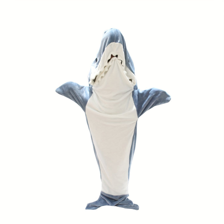 Vintage Style Shark Blanket - Cozy, Machine Washable Polyester Onesie | Unique Christmas Gift for Adults