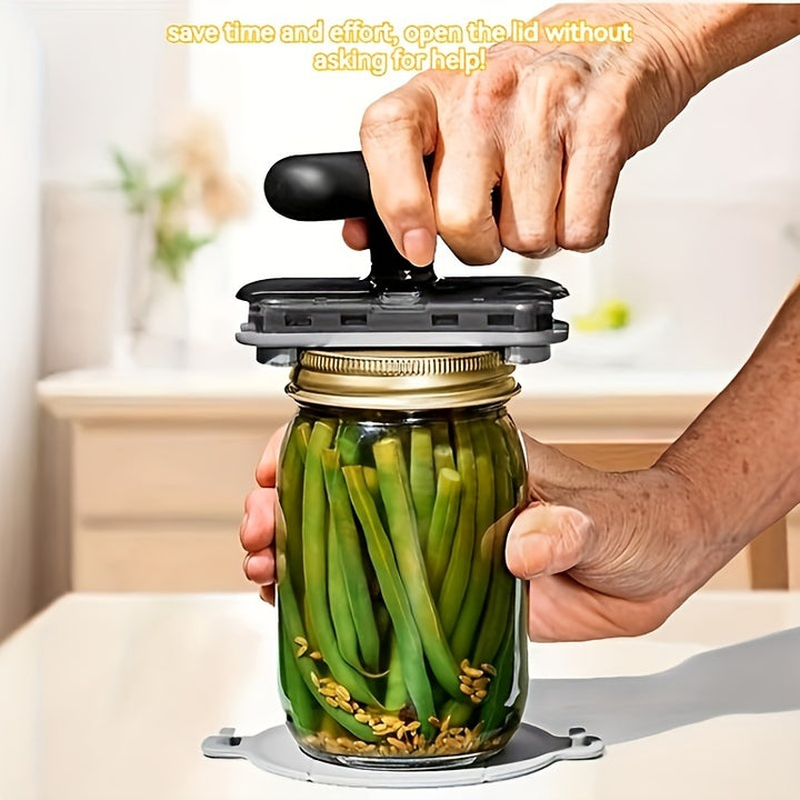 1pc Versatile Jar & Bottle Opener - Adjustable, Easy-Grip, Multifunctional Kitchen Tool - Essential Manual Can Opener for Effortless Access - Perfect for Parties & Daily Use