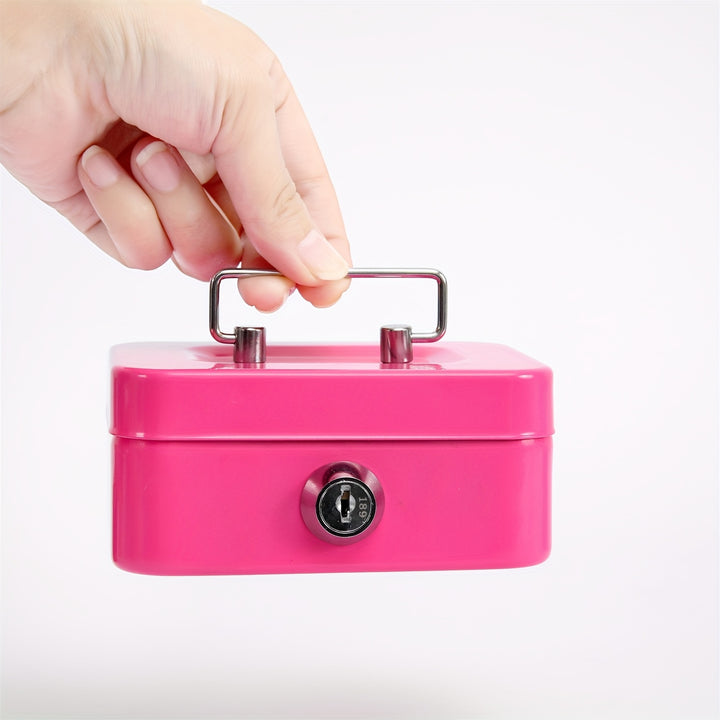 1pc Metal Keylock Storage Box, Money Box, Adult Deposit Box, Coin Deposit Box, Adult Deposit Box, Deposit Box, Cash Register 4.5 * 3.8* 2.3"/11.5 * 9.9 * 5.8cm