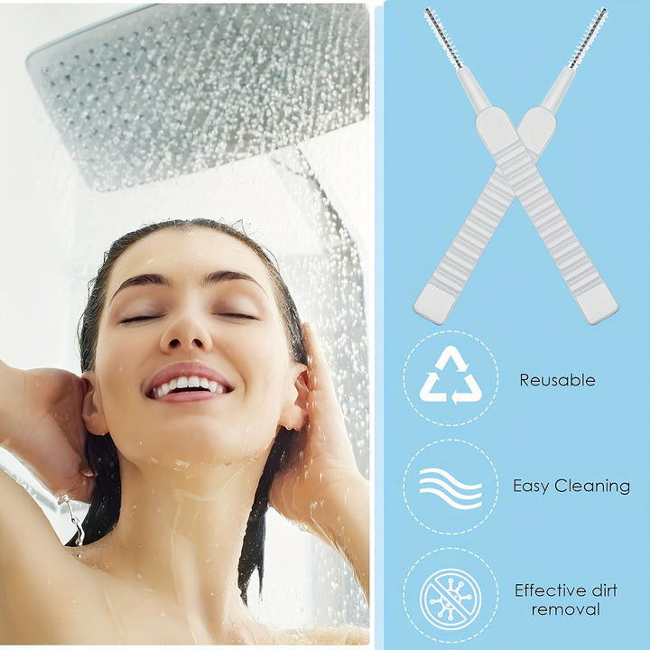 10pcs Shower Cleaning Brush, Shower Hole Cleaning Brush Artifact, Bathroom Toilet Nozzle Shower Head Gap Cleaning Needle, Cleaning And Dredging Tool, Household Cleaning Supplies