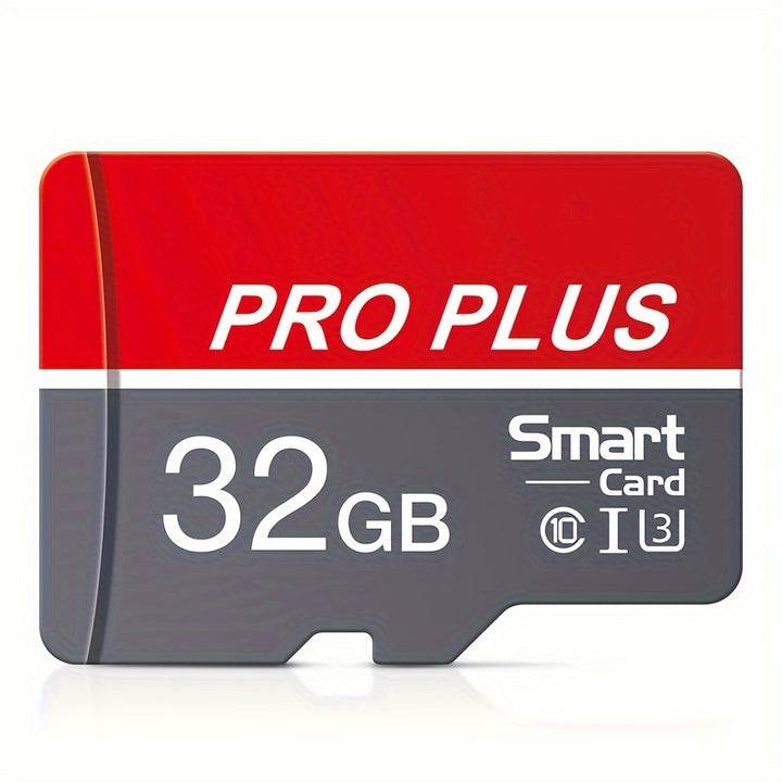 MICRODRIVE Pro Plus Memory Card/TF Cards - High-Speed Class 10 U3, Red & Gray, Available in 4GB to 256GB - Reliable Performance for Smartphones, Tablets & More, MICRODRIVE