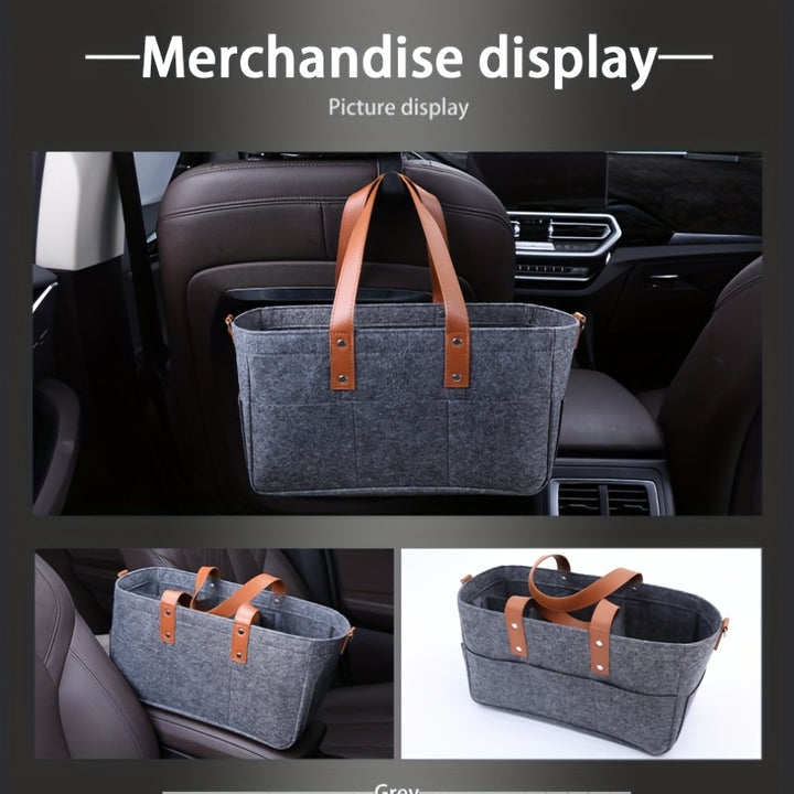 Folding Storage Bag, For Trunk, Household, Multifunctional Hanging Bag, Hanging Basket Cart, Portable Bag, Practical Supplies For Car