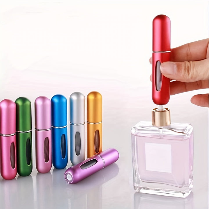 5ml portable compact refillable perfume spray bottle - perfect for travel and smell-1/6pcs