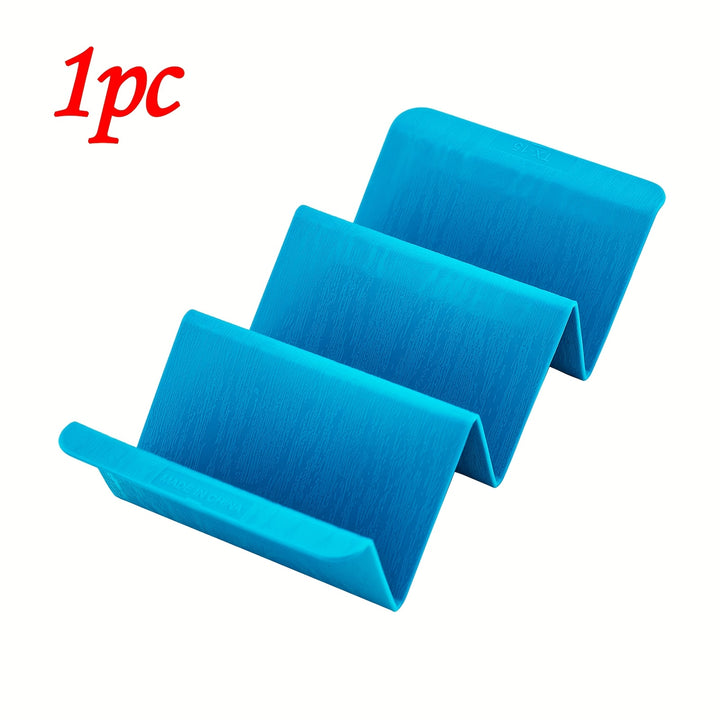 1pc/6pcs Colorful Taco Holder Stands - Premium Large Taco Tray Plates Holds Up To 3 Or 2 Tacos Each, PP Health Material Very Hard And Sturdy, Dishwasher & Microwave Safe