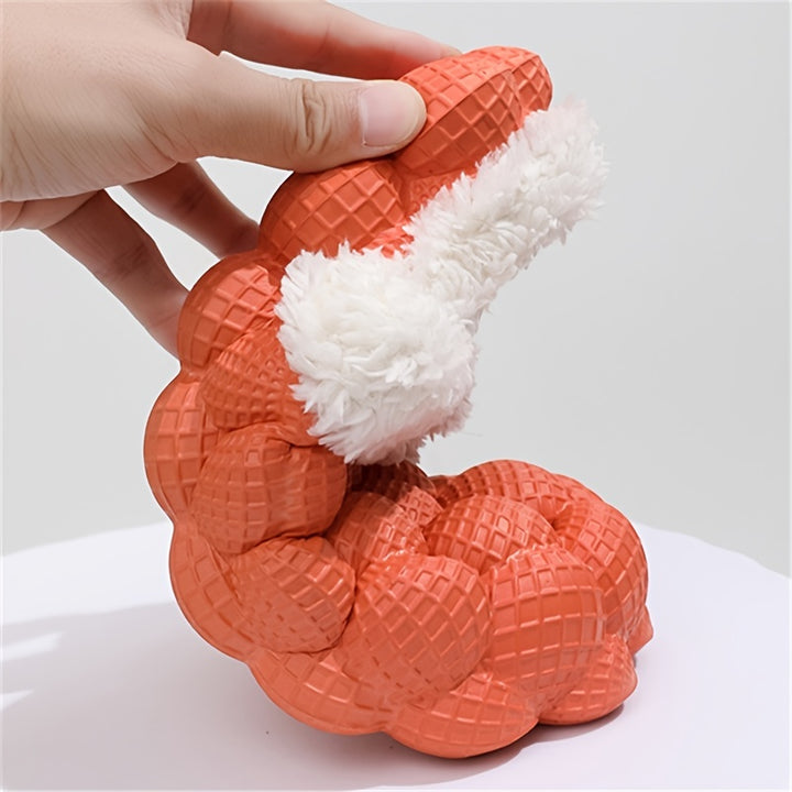 Women's Fleece Lined Bubble Slides, Non-Slip Soft Sole Warm Slippers