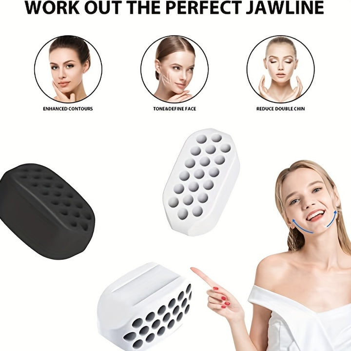 1pc Boule d'exercice pour la mâchoire Équipement de fitness Outil de levage des joues et du menton Tonification du visage Boules musculaires Jawliner