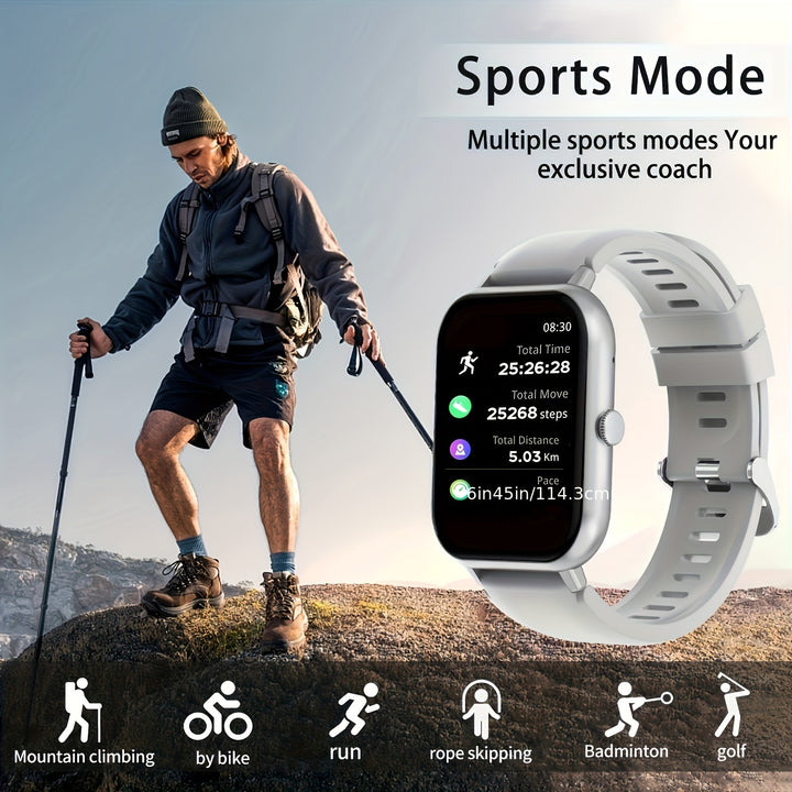 100+ Sports Modes Smartwatch - Fitness Tracker For Android/Phones, Men And Women - Smart Activity Watch For Making/Receiving Calls