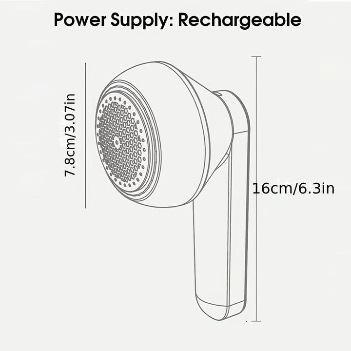 USB Rechargeable Lint Remover - Portable Fabric Shaver and Clothes Trimmer, Wool Ball Cutter for Home & Travel Use with Long-Lasting Battery, Perfect Christmas Gift, Garment Hair Remover