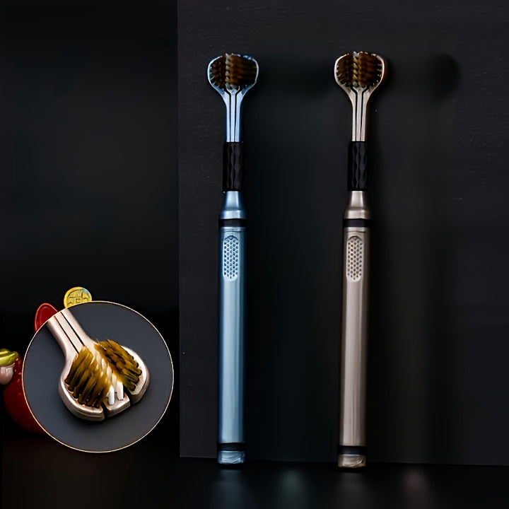 1/4-Pack Manual Toothbrushes, Deep Clean, Triple Layer Wrapped, Ultrafine Fiber Bristles, Oral Care, Personal Hygiene, Home Health Supplies