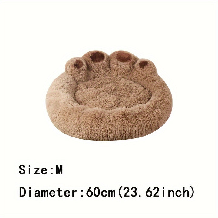 [Long Warm Soft Plush Cat Bed] Soft Long Plush Cat kennel dog kennel winter warm pet bed Cat Bed Cat Mat Animals Sleeping Sofa Christmas Gift