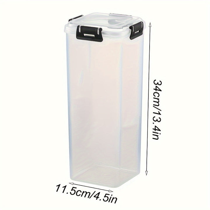 [Upgraded Snap-Lock Fresh Organizer] 1-Pack Plastic Bread Box - Flip Top Lid Rectangular Bread Storage Container - Freezer-Safe Reliable Sealing for Kitchen Freshness Preservation