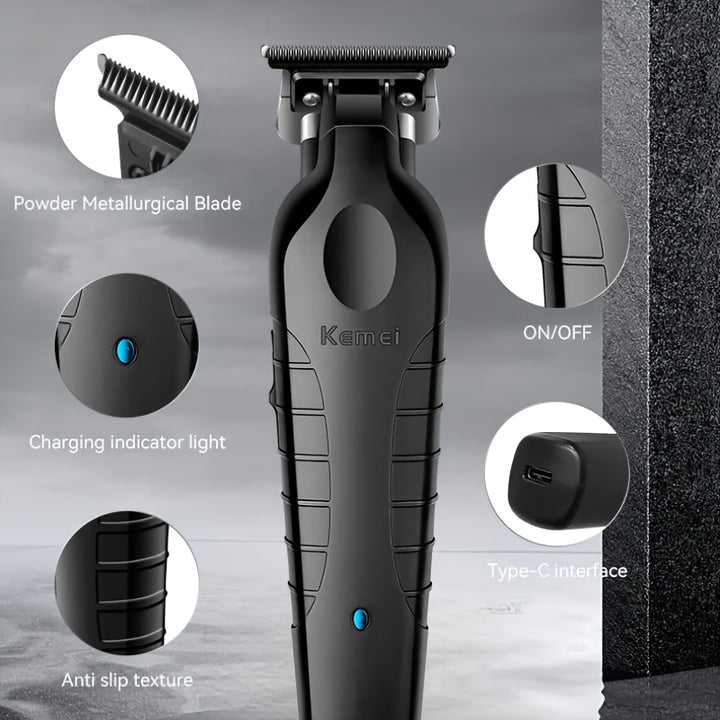 KM-2299 Electric Clipper Electric Clipper USB Oil Head Carving Push Clipper Hair Salon Hair Clipper