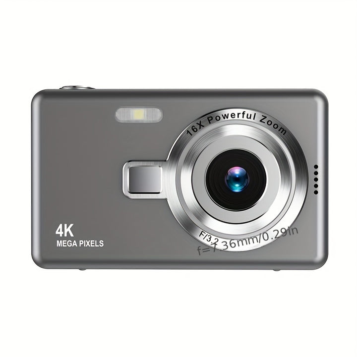 A Portable Student Camera With Auto-focus, FHD 1080P Resolution, 12 Million Pixels, 16x Digital Zoom, And A 2.4-inch TFT Screen.